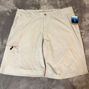 Silver Bait Fishing Cargo Shorts Mens Size 38 Tan‎ New UPF 50 Wicking Stretch
